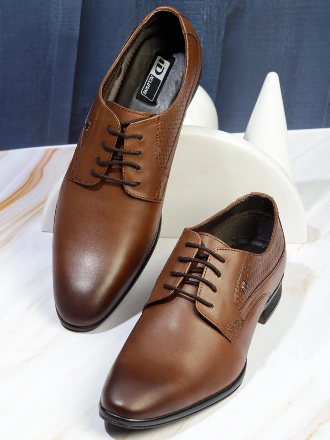 Men's Tan Regular Toe Formal Lace Up (ID2168)