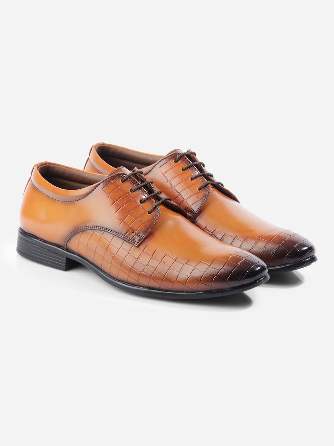 Men's Tan Regular Toe Lace Up Formal (IX1072)