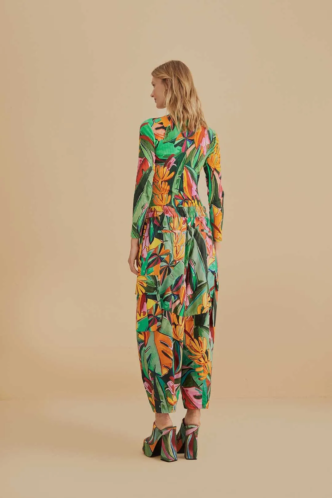 Multicolor Banana Foliage Pants