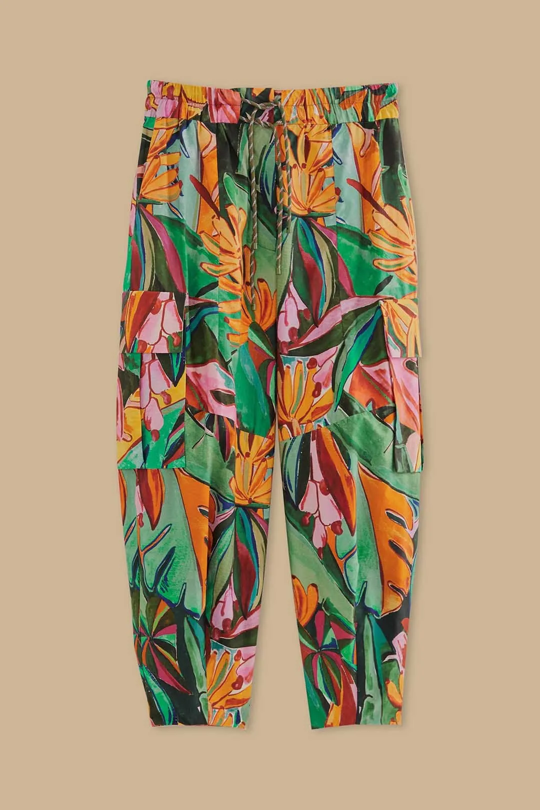 Multicolor Banana Foliage Pants