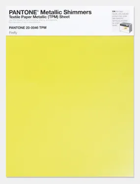 Pantone Metallic Shimmers Textile Paper Metallic (TPM) Sheet 20-0046 Firefly