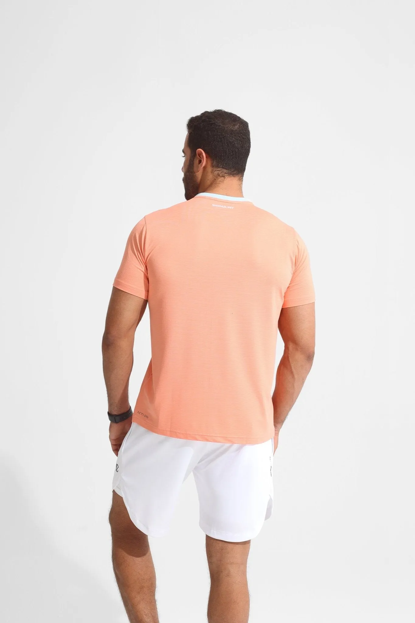 Peach Pink Racket Sports Tee