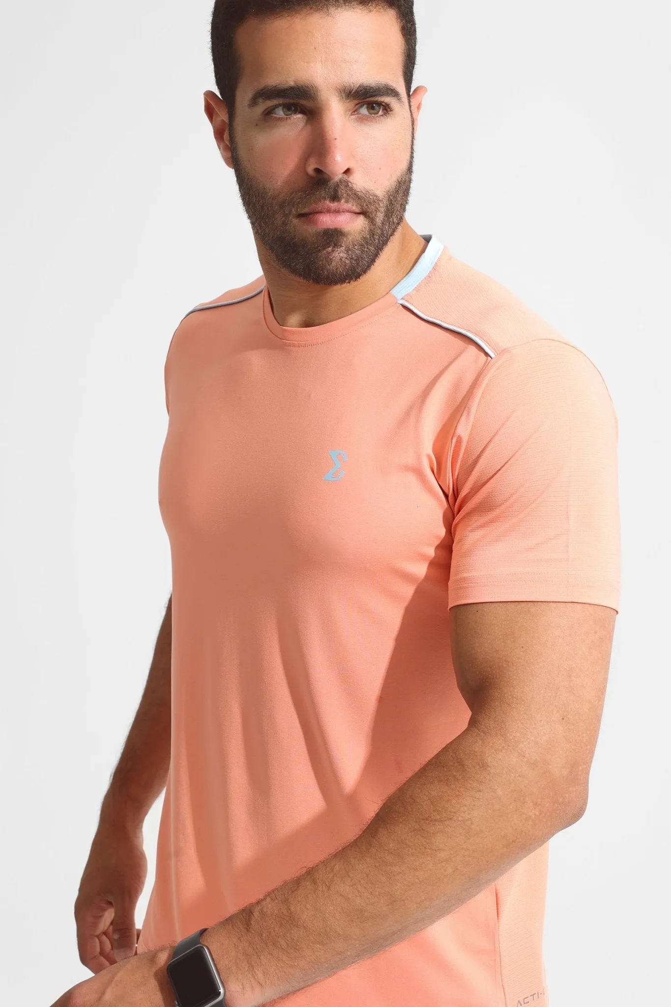 Peach Pink Racket Sports Tee