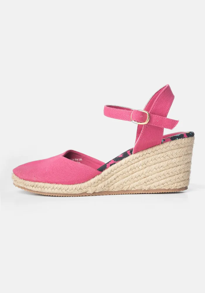 Pink Espadrille Wedges 23