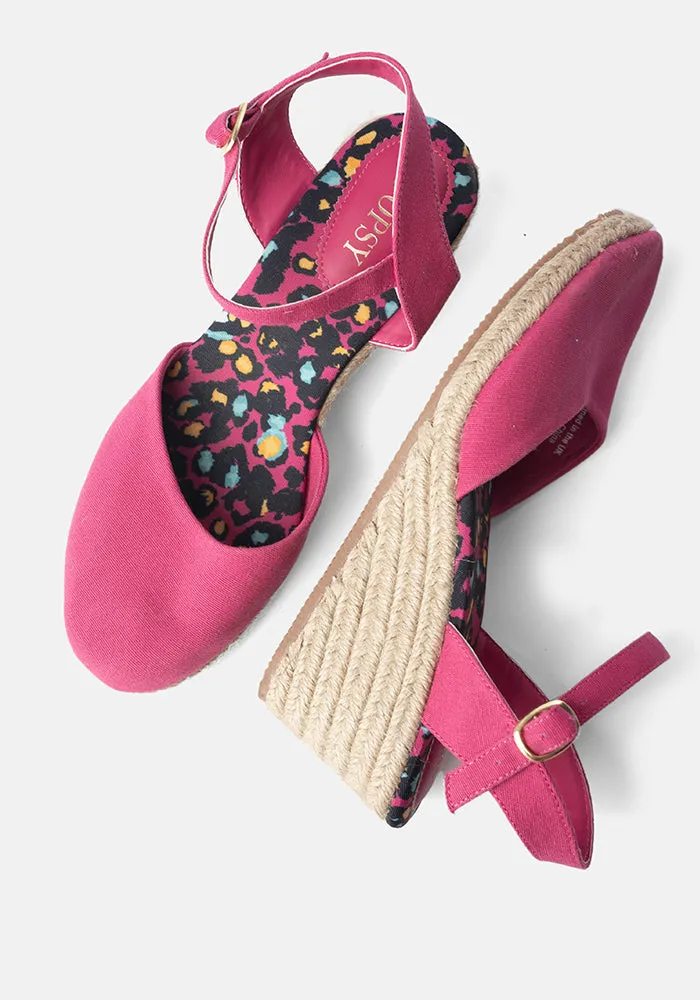 Pink Espadrille Wedges 23