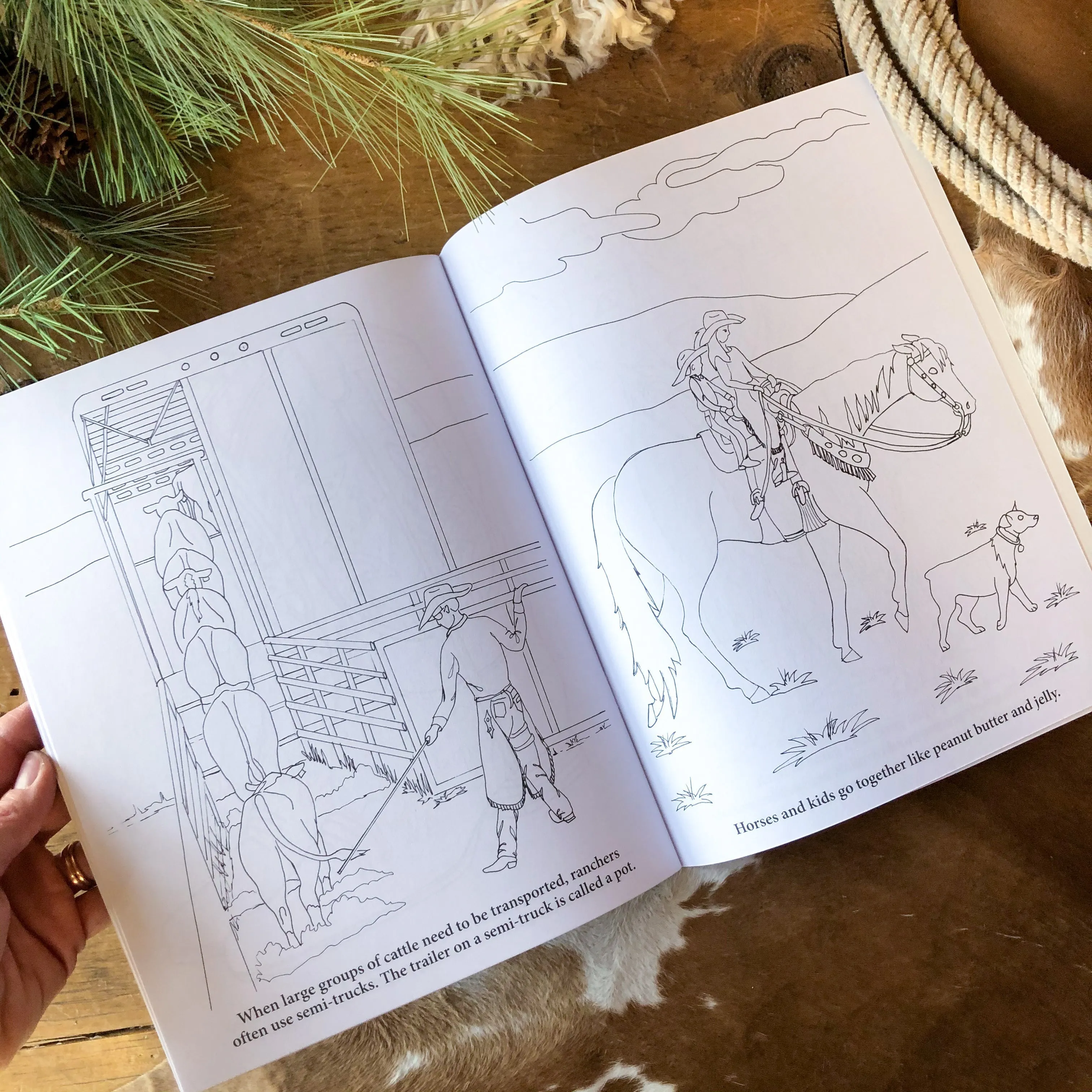 Ranchin' and Rodeoin' Coloring Book