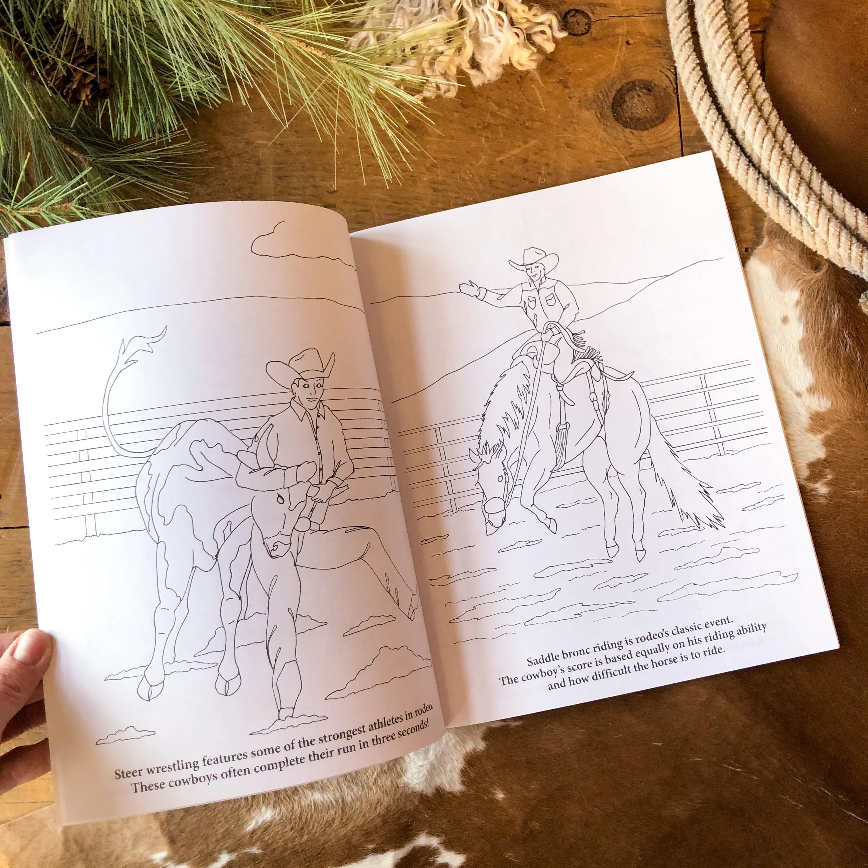 Ranchin' and Rodeoin' Coloring Book