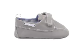 Revo Infant Boy Crib Shoe Boat Shoe with Plaid Liner