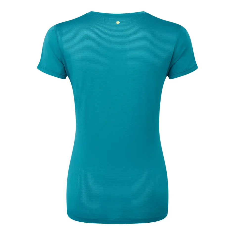 Ronhill Women's Tech Short Sleeve Tee in Marine/Acid AW24