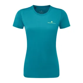 Ronhill Women's Tech Short Sleeve Tee in Marine/Acid AW24