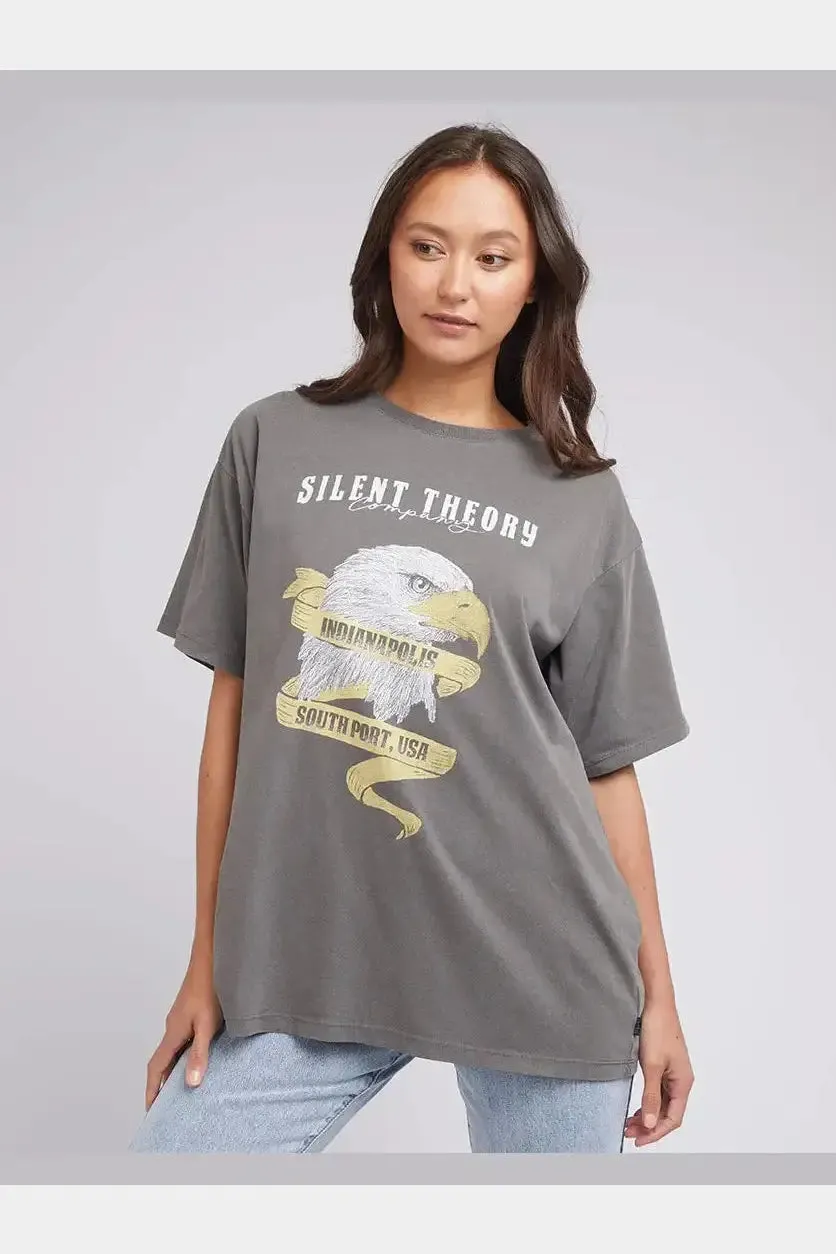 Silent theory eagle eye tee - coal