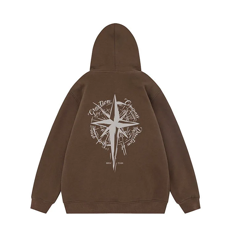 Star Compass | Minimalist Graphic Hoodie