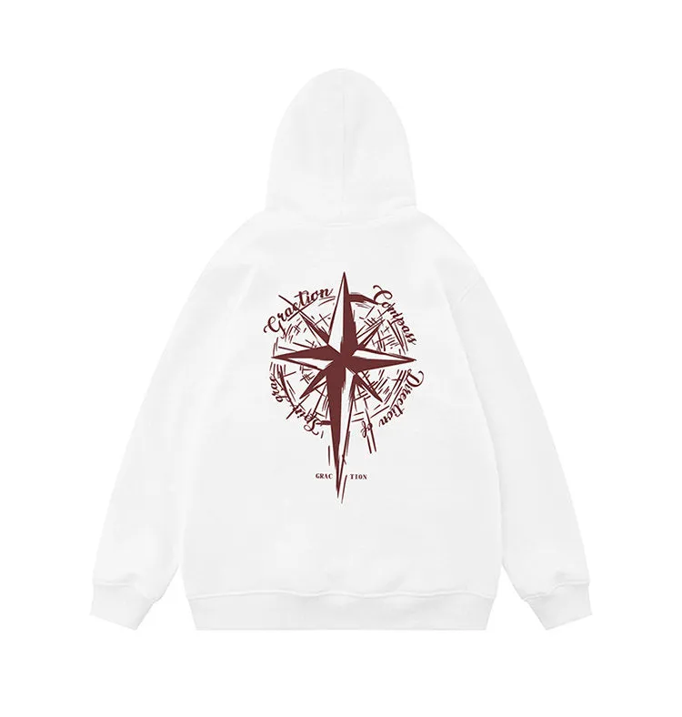 Star Compass | Minimalist Graphic Hoodie