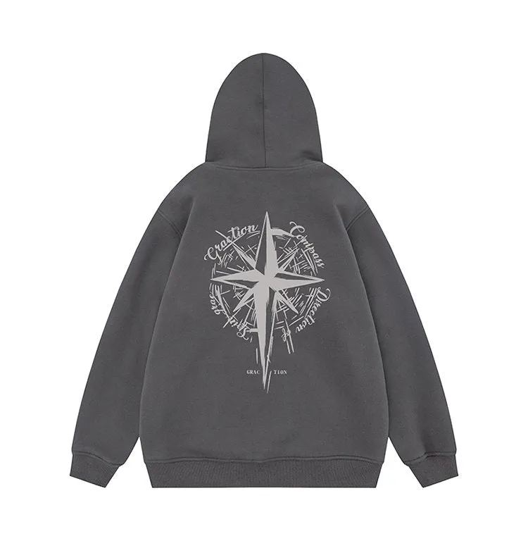 Star Compass | Minimalist Graphic Hoodie