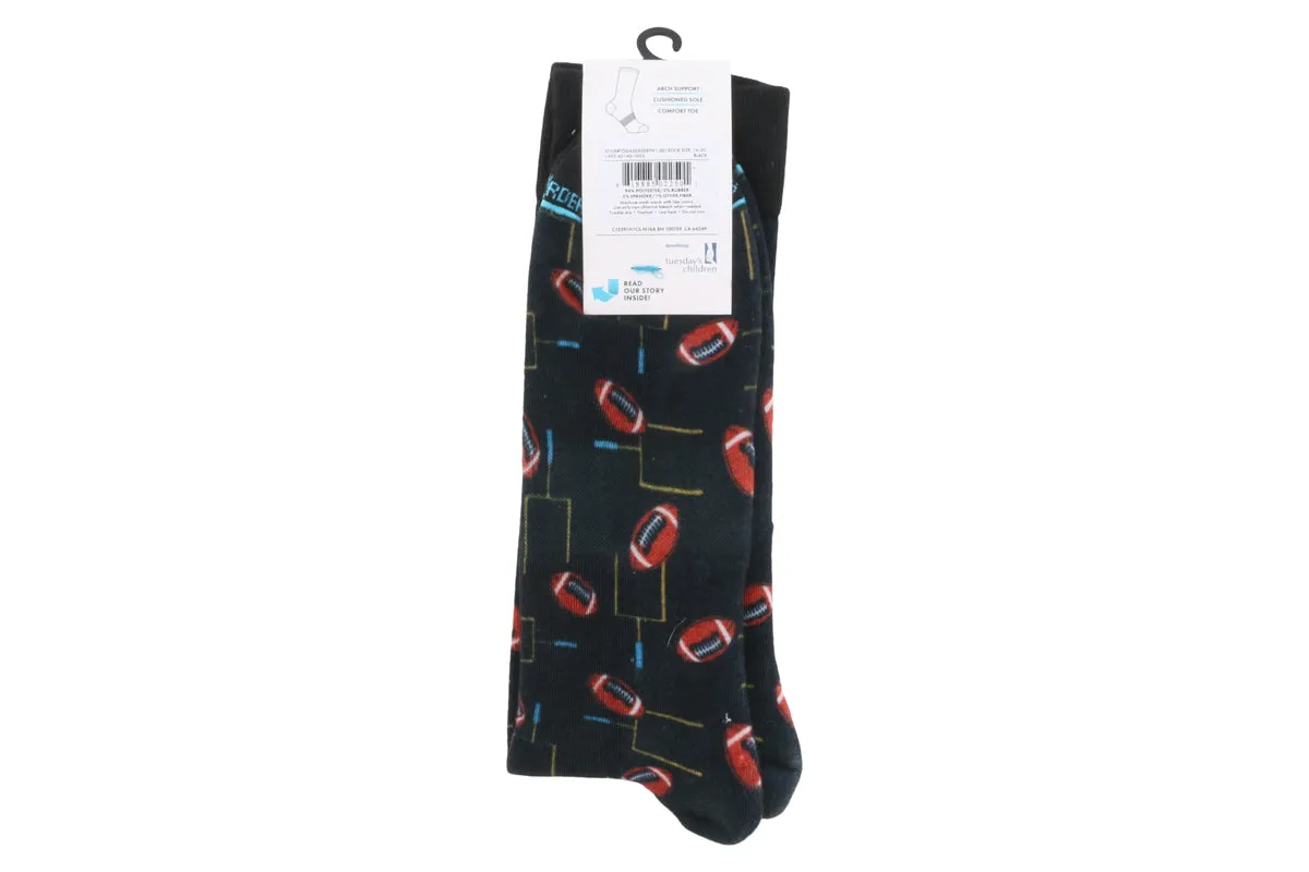 Tall Order Cushioned Dress Socks Football