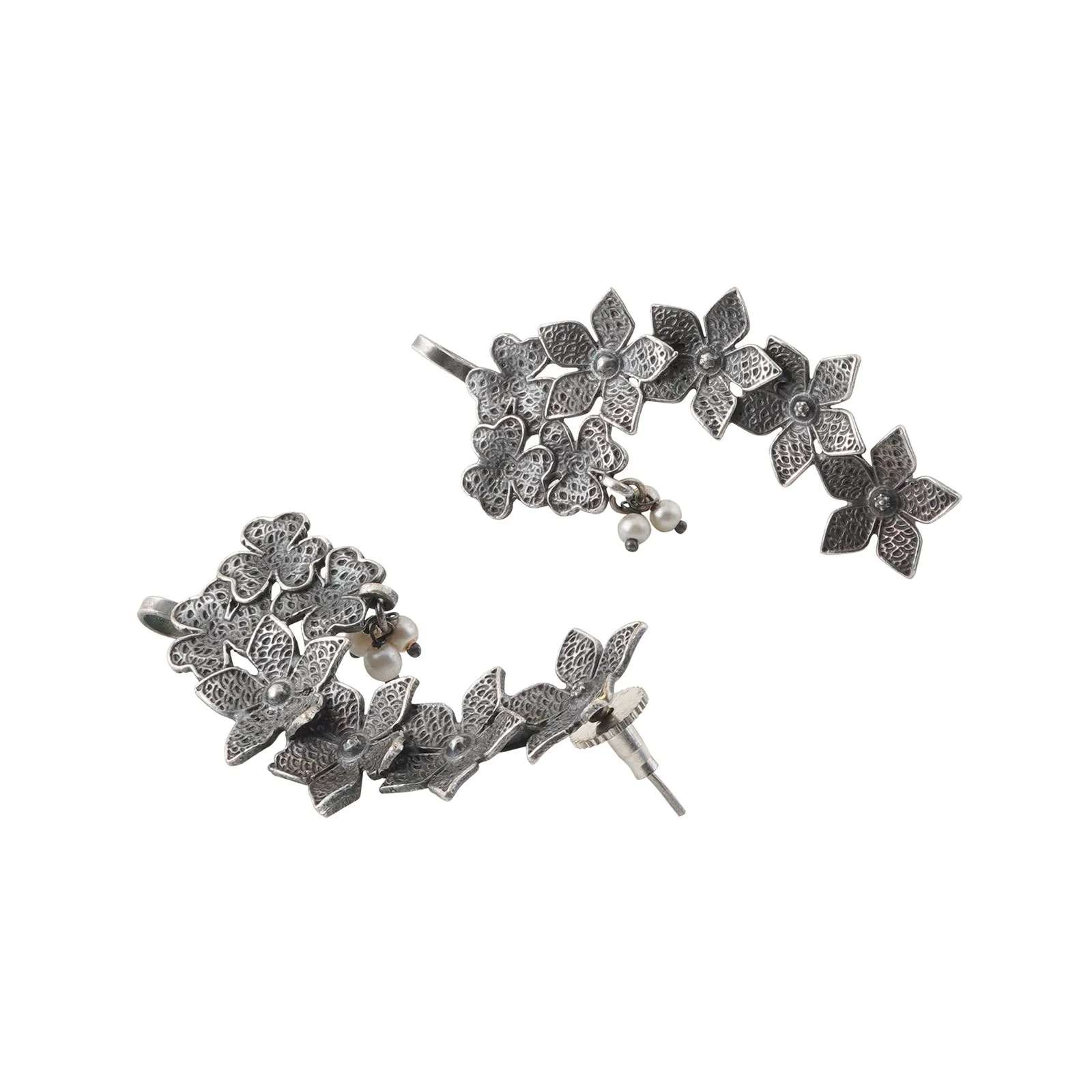 Teejh Aaira Silver Oxidised Earcuff