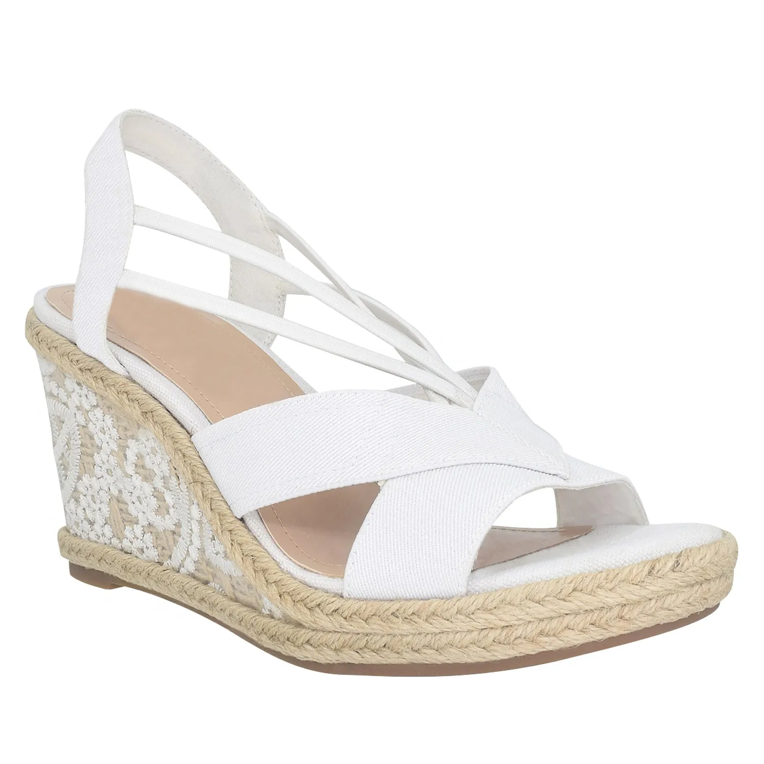 Tiyasa Platform Wedge Stretch Sandal with Mermory Foam