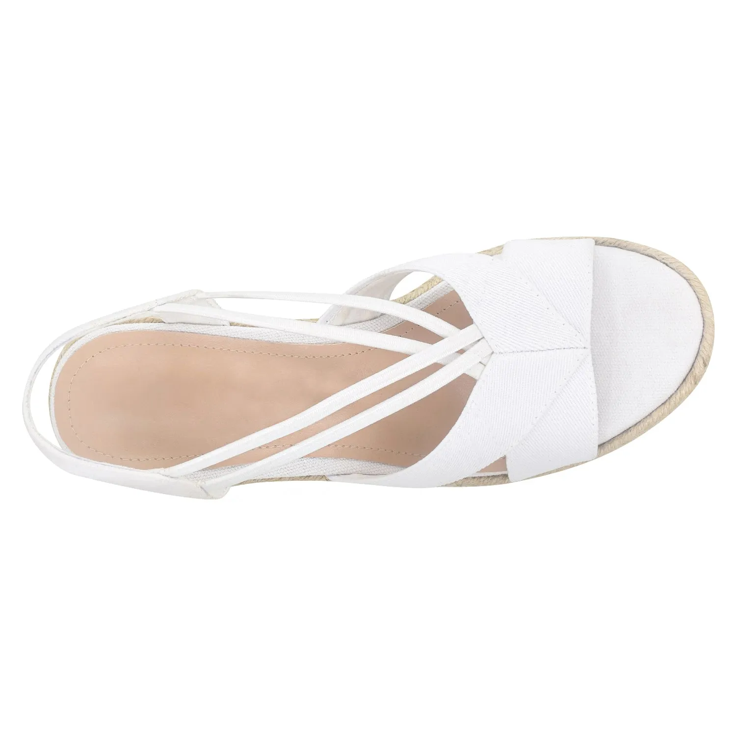 Tiyasa Platform Wedge Stretch Sandal with Mermory Foam