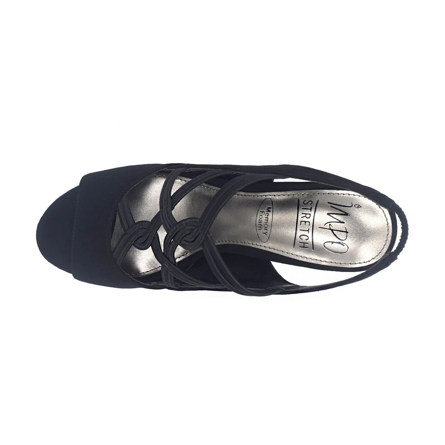 Vanick Stretch Elastic Sandal with Memory Foam