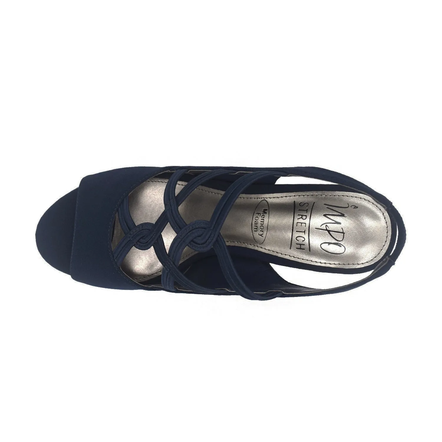 Vanick Stretch Elastic Sandal with Memory Foam