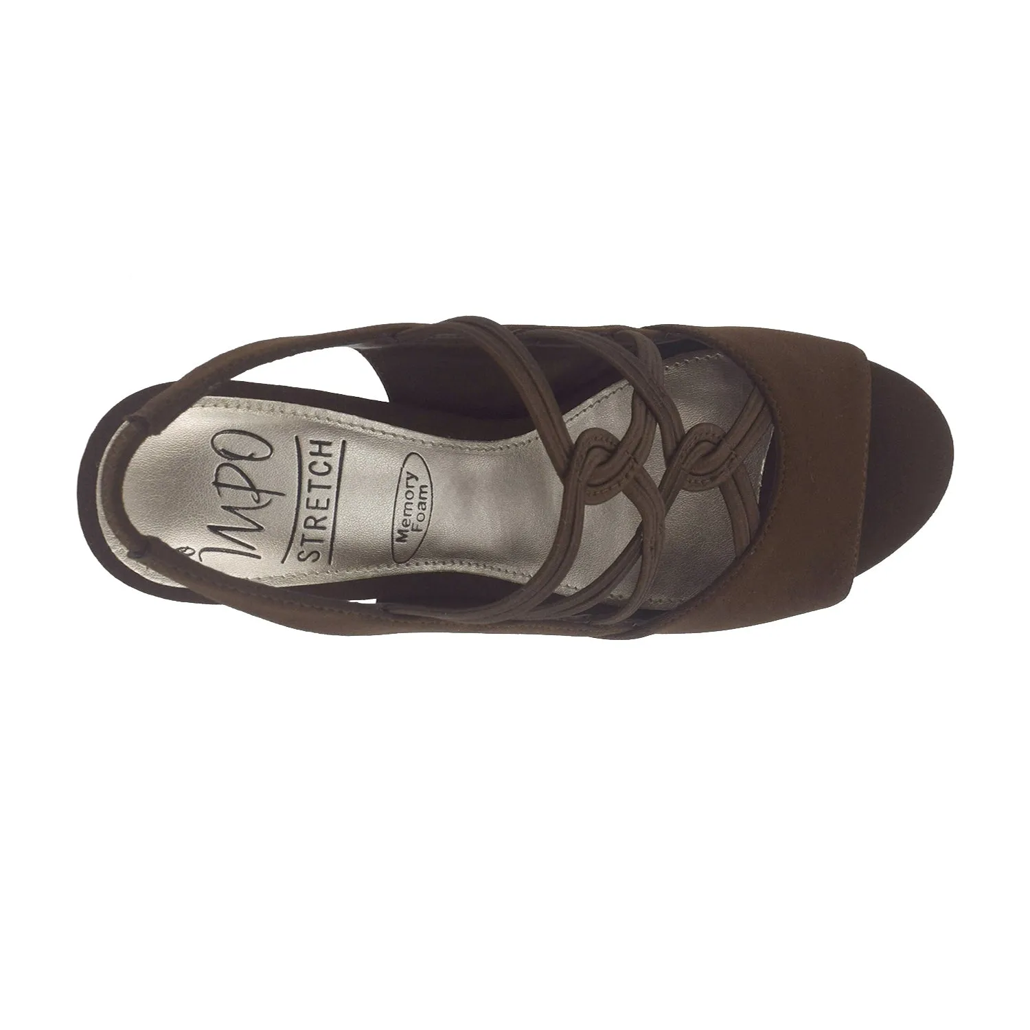 Vanick Stretch Elastic Sandal with Memory Foam