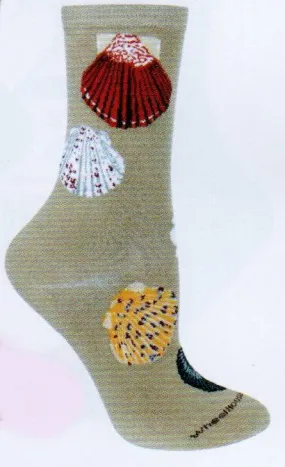 Wheel House Designs Sea Shells Sock