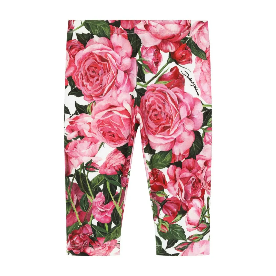 Winter Flower Baby Leggings