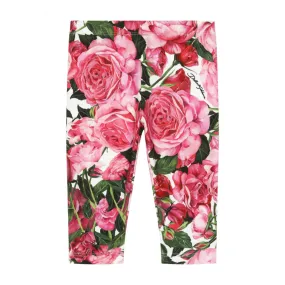 Winter Flower Baby Leggings