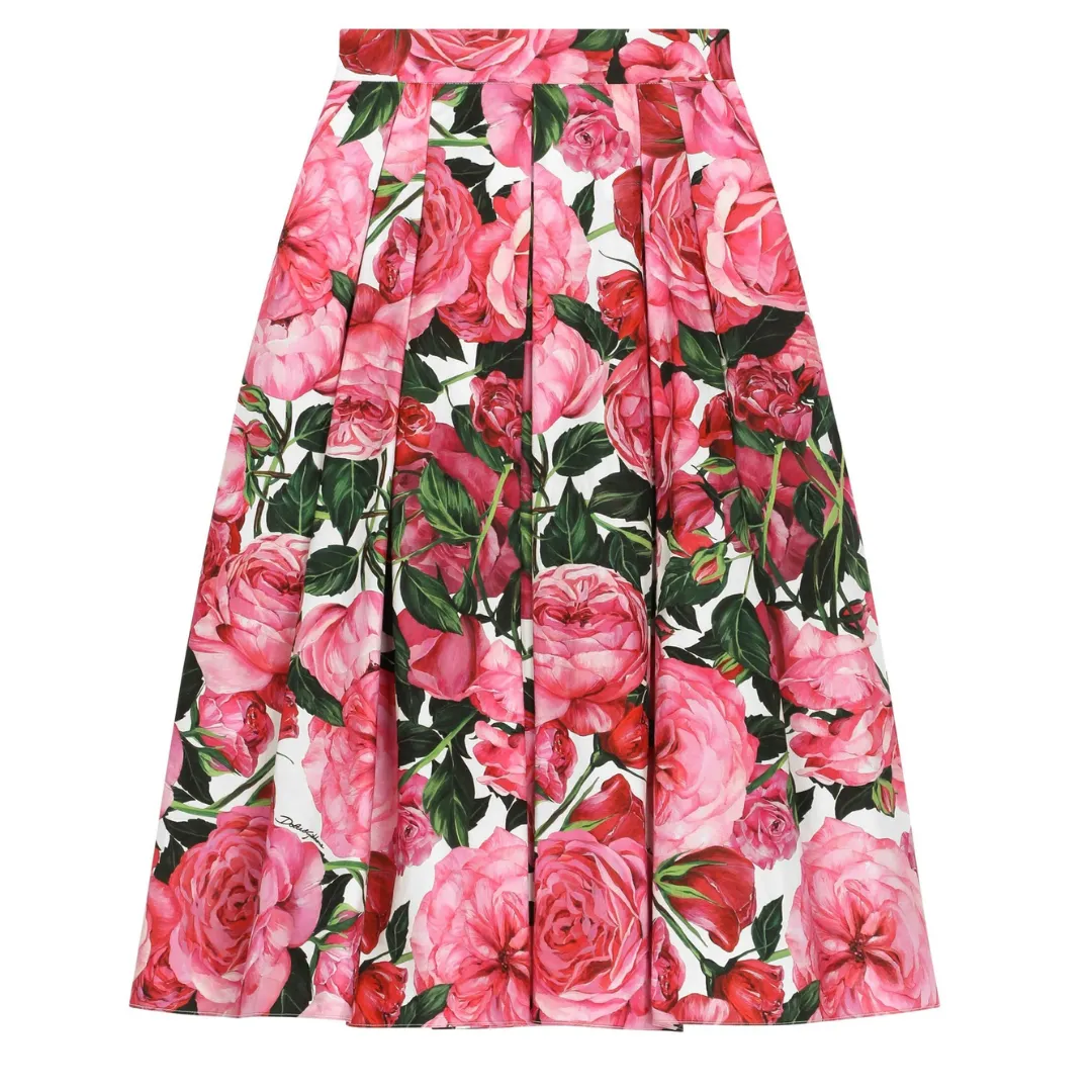 Winter Flower Long Skirt