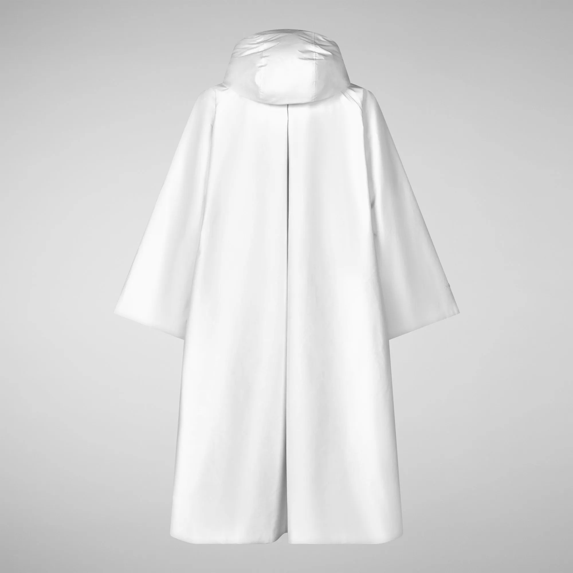 Woman's hooded cape Kira in white