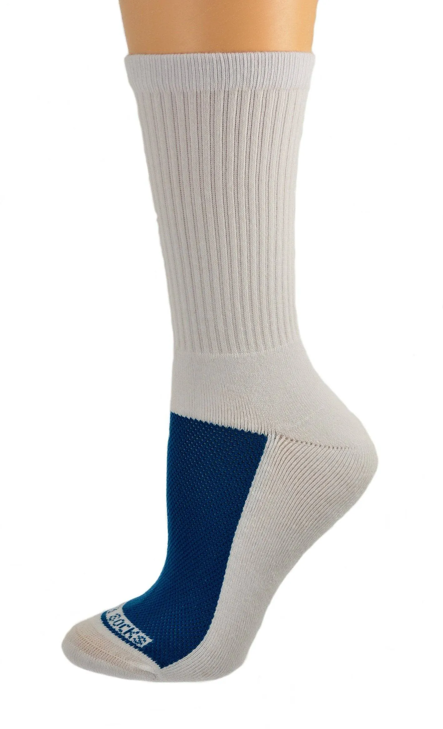 Women's Athletic Crew Socks, Colorful Cotton Athletic Cushioned Socks, 2 Pair Pack