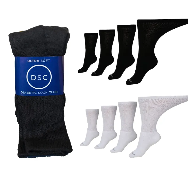 Women's Ultra-Soft Upper Calf Diabetic Socks (4 Pair)